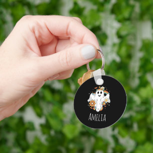 Chaveiro Feliz Fantasma Retro Hippie Vibe