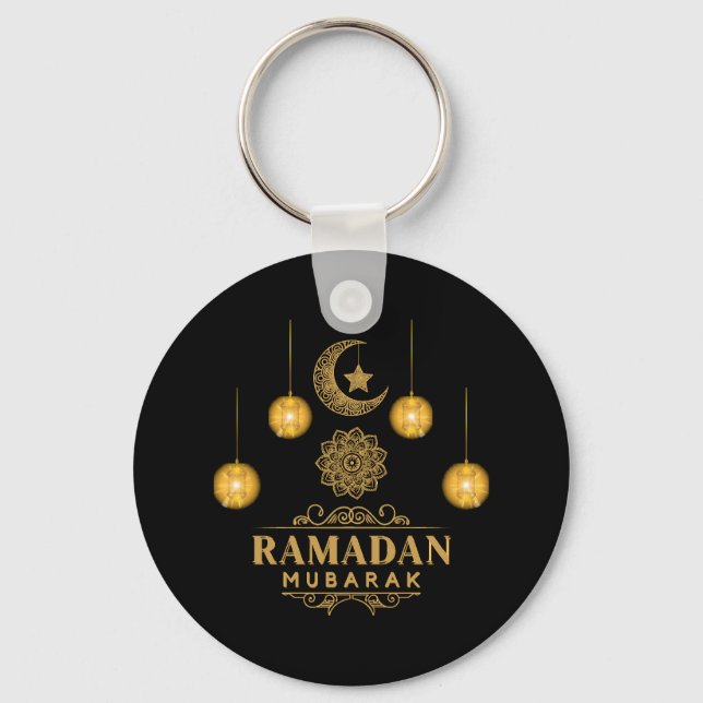 Chaveiro Feliz Feriado Ramadan Kareem E Eid Mubarak 2023 (Frente)