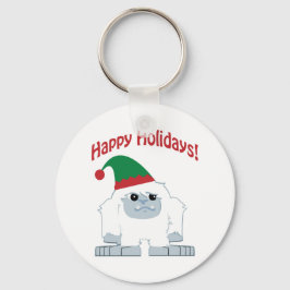 Chaveiro Feliz Feriados! Natal Yeti