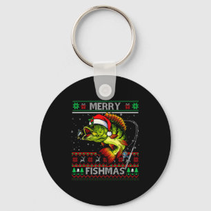 Chaveiro Feliz Fishmas B Peixe Pescaria Natal Xmas Feio