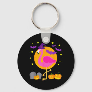 Chaveiro Feliz Flamingoween Flamingo Divertido Halloween