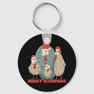 Chaveiro Feliz Galinhatmas - Galinhas Loucas de Natal
