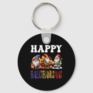 Chaveiro Feliz Hallothanksmas Dia das Bruxas Ação de Graças