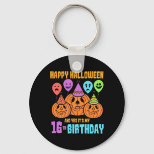 Chaveiro Feliz Halloween 16º aniversário