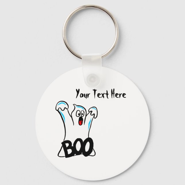 Chaveiro Feliz Halloween - Cuidado, Cuidado com o Fantasma! (Frente)