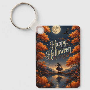 Chaveiro Feliz Halloween Outono Encantado Abóbora