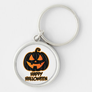 Chaveiro Feliz Halloween para Homens e Mulheres - Pumpkin H