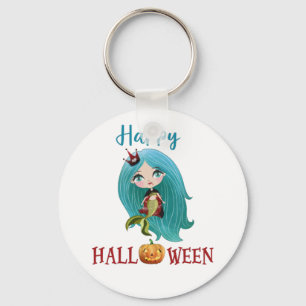 Chaveiro Feliz Halloween Sereia Assustadora chavei