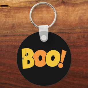 Chaveiro Feliz Halloween Truque ou Travessura Abóbora Bu!