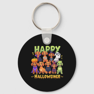 Chaveiro Feliz Halloweiner Proprietários de Cachorros Dia d