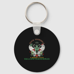 Chaveiro Feliz HallowObrigadoMas Natal F
