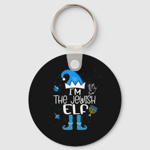 Chaveiro Feliz Hanukkah Eu Sou O Elfo Judeu Família Natal