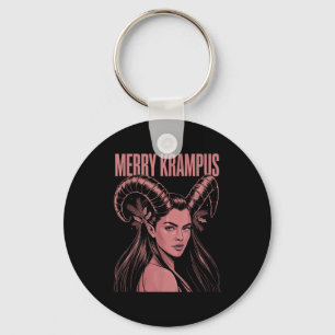 Chaveiro Feliz Krampus Irônico Lilith Natal Feminino Sombri