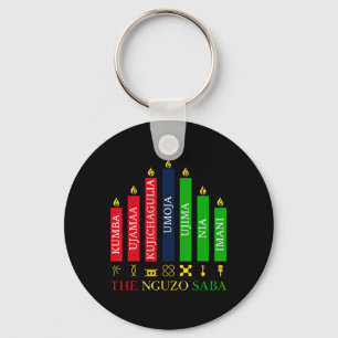 Chaveiro Feliz Kwanzaa Kinara Sete Velas Princípios De K