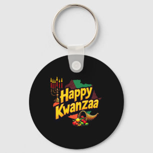 Chaveiro Feliz Kwanzaa Natal Feliz Kwanza Afro-Americano