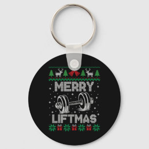 Chaveiro Feliz Liftmas Engraçado Malhação de Workout de Nat