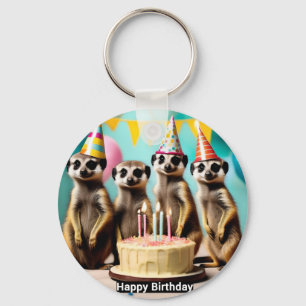 Chaveiro Feliz Meerkat Birthday,