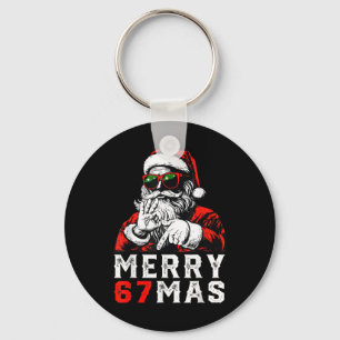 Chaveiro Feliz Natal 6 7 Meme Divertido Papai Noel 67 Mão X