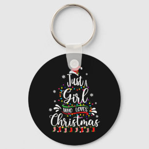 Chaveiro Feliz Natal Apenas Uma Menina Que Ama O Natal Tr