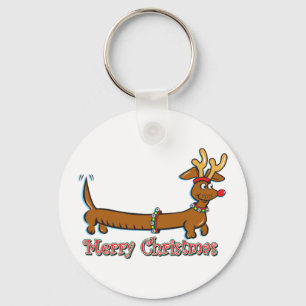 Chaveiro Feliz Natal Dachshund