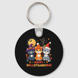 Chaveiro Feliz Natal de Ação de Graças de Halloween HalloOb