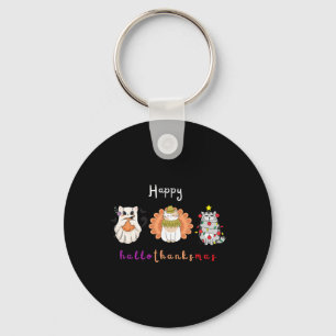 Chaveiro Feliz Natal de Ação de Graças de Halloween HalloOb