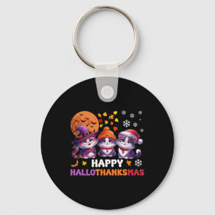 Chaveiro Feliz Natal de Ação de Graças de Halloween HalloOb