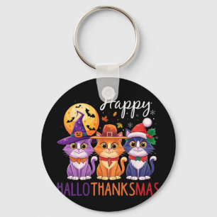 Chaveiro Feliz Natal de Ação de Graças de Halloween HalloOb