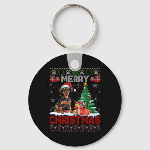 Chaveiro Feliz Natal Doberman Pinscher Lover Ugly Xmas