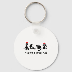 Chaveiro Feliz Natal Gatinho Fofinho Gatos Papai Noel 