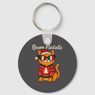 Chaveiro Feliz Natal Gato Italiano Natal, Orgulho da Itália