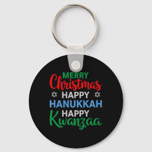 Chaveiro Feliz Natal Hanukkah Feliz Kwanzaa 16