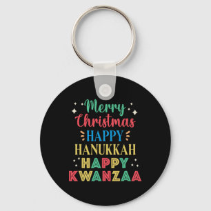 Chaveiro Feliz Natal Hanukkah Feliz Kwanzaa 9