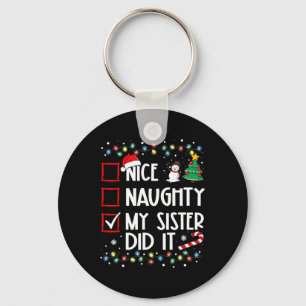 Chaveiro Feliz Natal Irmã Bela Fez Isso Família Xmas B