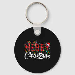 Chaveiro Feliz Natal Luzes Santa Hat Família Xmas Homens W