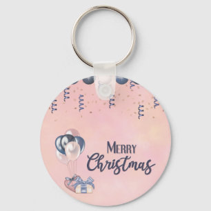 Chaveiro Feliz Natal Mensagens de Balança, Presentes e Balõ