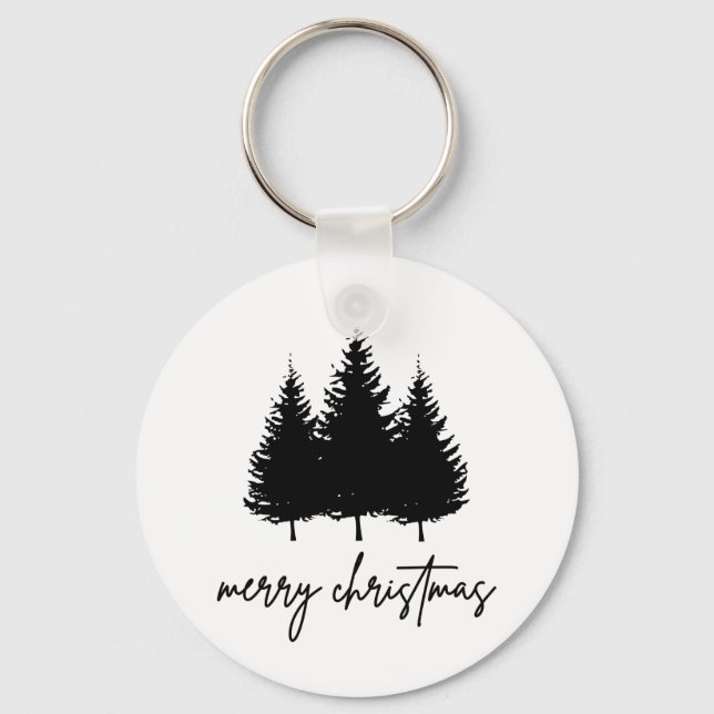 Chaveiro Feliz Natal minimalista Férias (Frente)