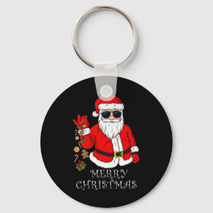 Chaveiro Feliz Natal Papai Noel Diversão Família Pijamas Xm