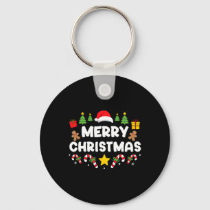 Chaveiro Feliz Natal Para A Família Xmas Pajama Feriado