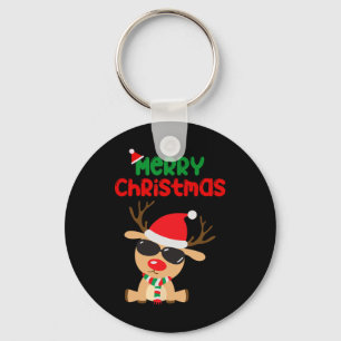 Chaveiro Feliz Natal Reindeer Família Homens Xmas