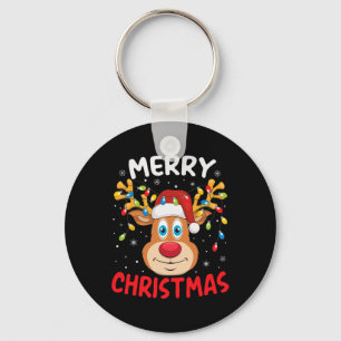 Chaveiro Feliz Natal Reindeer Família Homens Xmas Mulheres