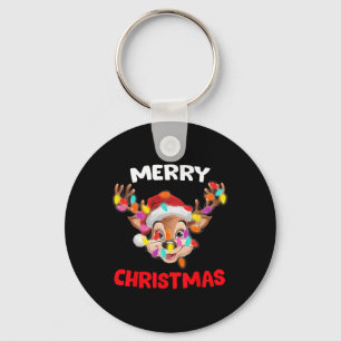 Chaveiro Feliz Natal Reindeer Homens de Combinação Familiar