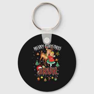 Chaveiro Feliz Natal Rudolph O Reno Nariz Vermelho Bruh