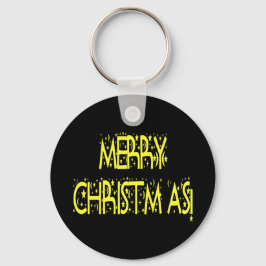 Chaveiro Feliz Natal Starry Night Font