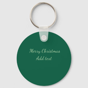 Chaveiro Feliz Natal verde plano solo holida