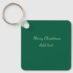 Chaveiro Feliz Natal verde plano solo holida