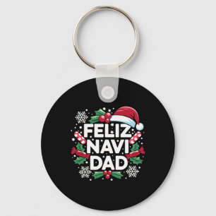 Chaveiro Feliz Navi Piada de Pai Família Natal Pai Pijama