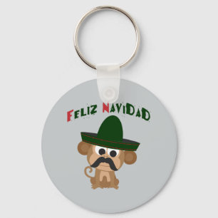 Chaveiro Feliz Navidad! Macaco-macaco