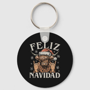 Chaveiro Feliz Navidad Meme Emo Cow Engraçado Memória Natal