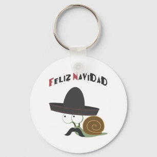 Chaveiro Feliz Navidad Snail